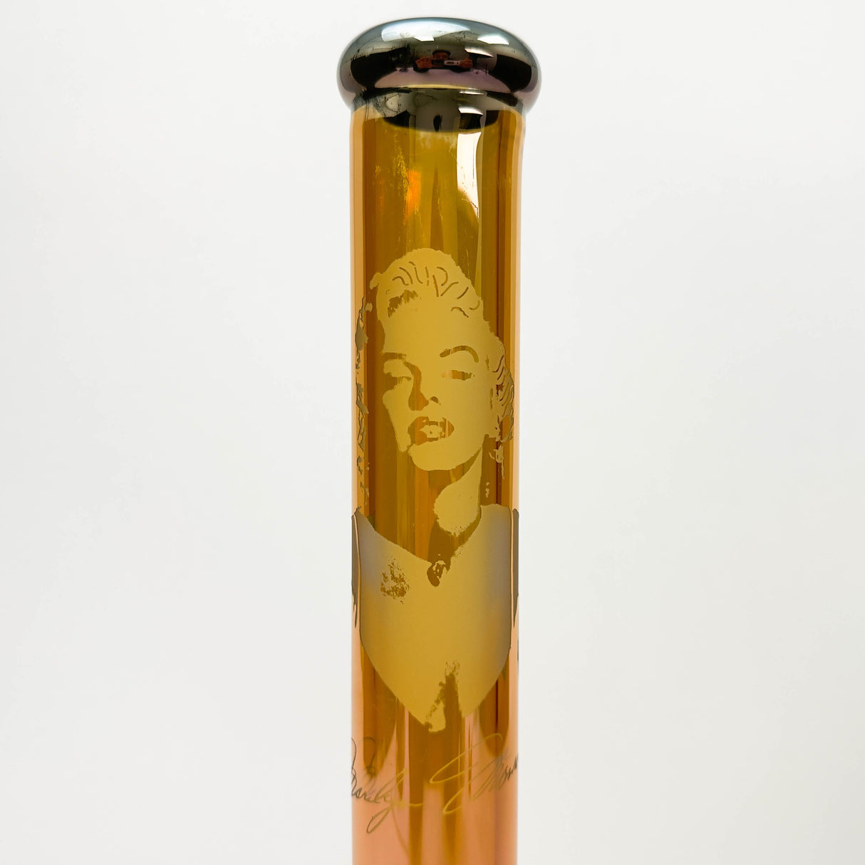 Z18" 7mm Glass Beaker Bong with Monroe Design and Ice Catcher Glass Bong 777 Smoke