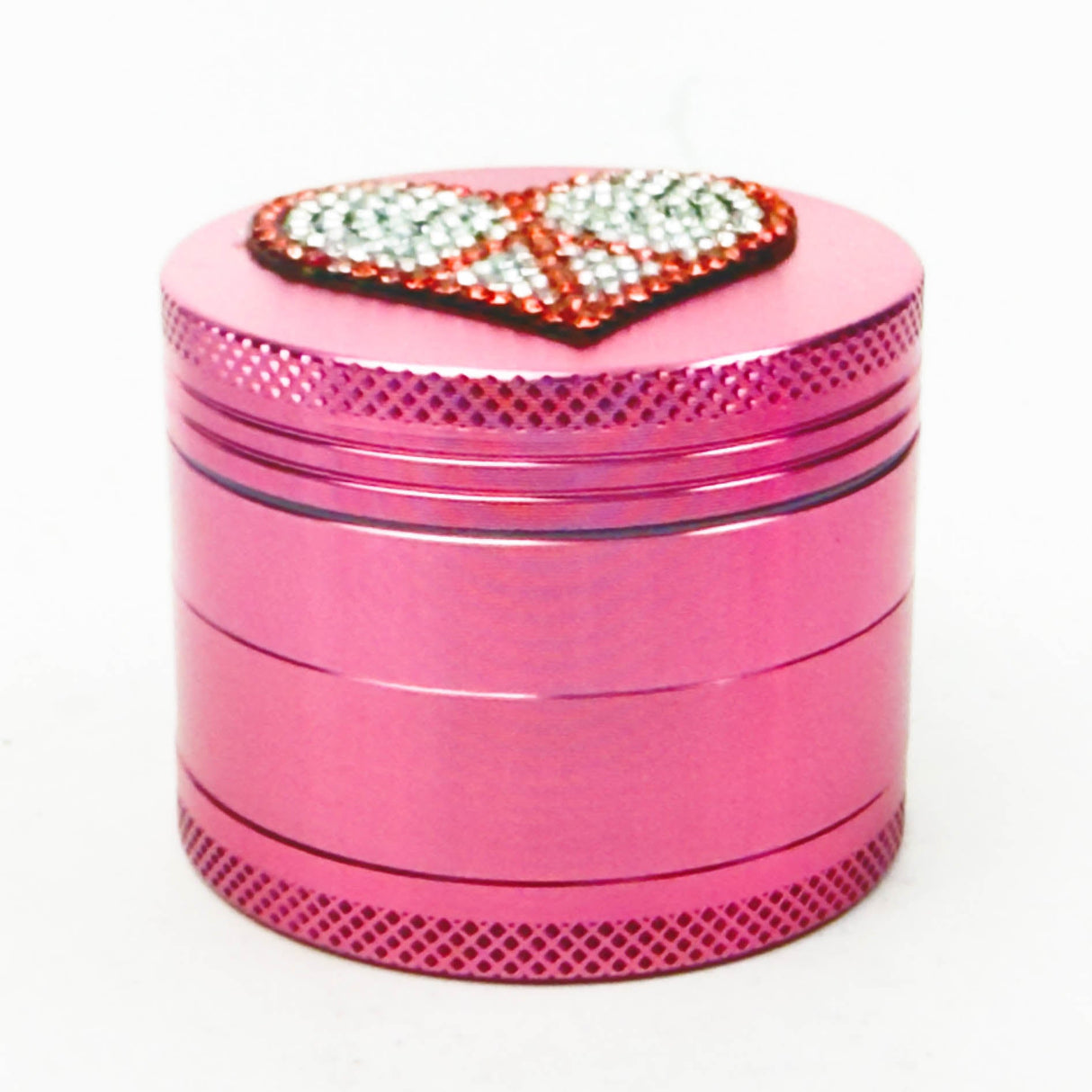 2" Valentine’s Day Design Aluminum Pink Grinder – 4-Layer (Box of 12) Display Pack 777 Smoke