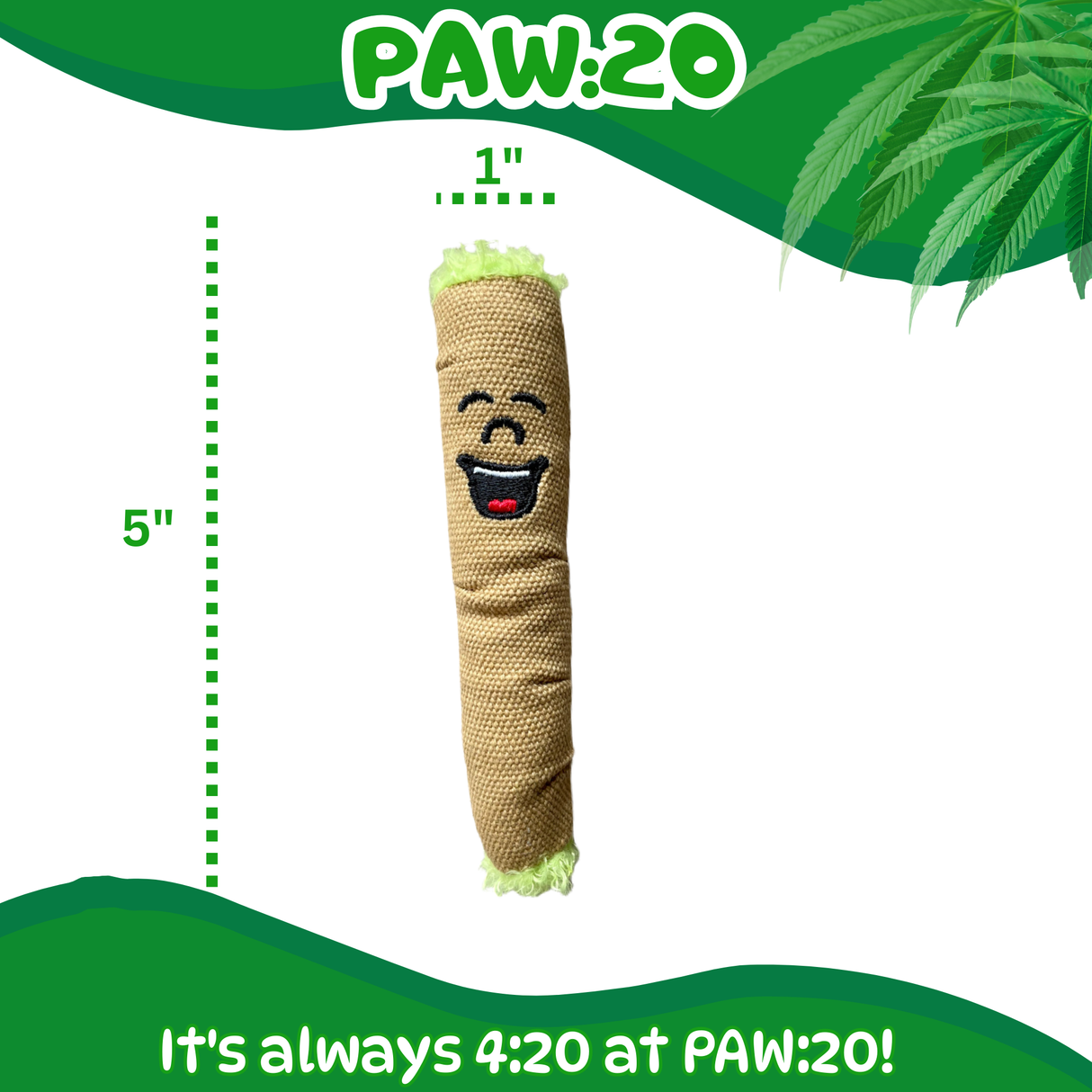 Lil' B the Blunt - Stuffed Parody Catnip Cat Toy - 5" For Pet PAW20