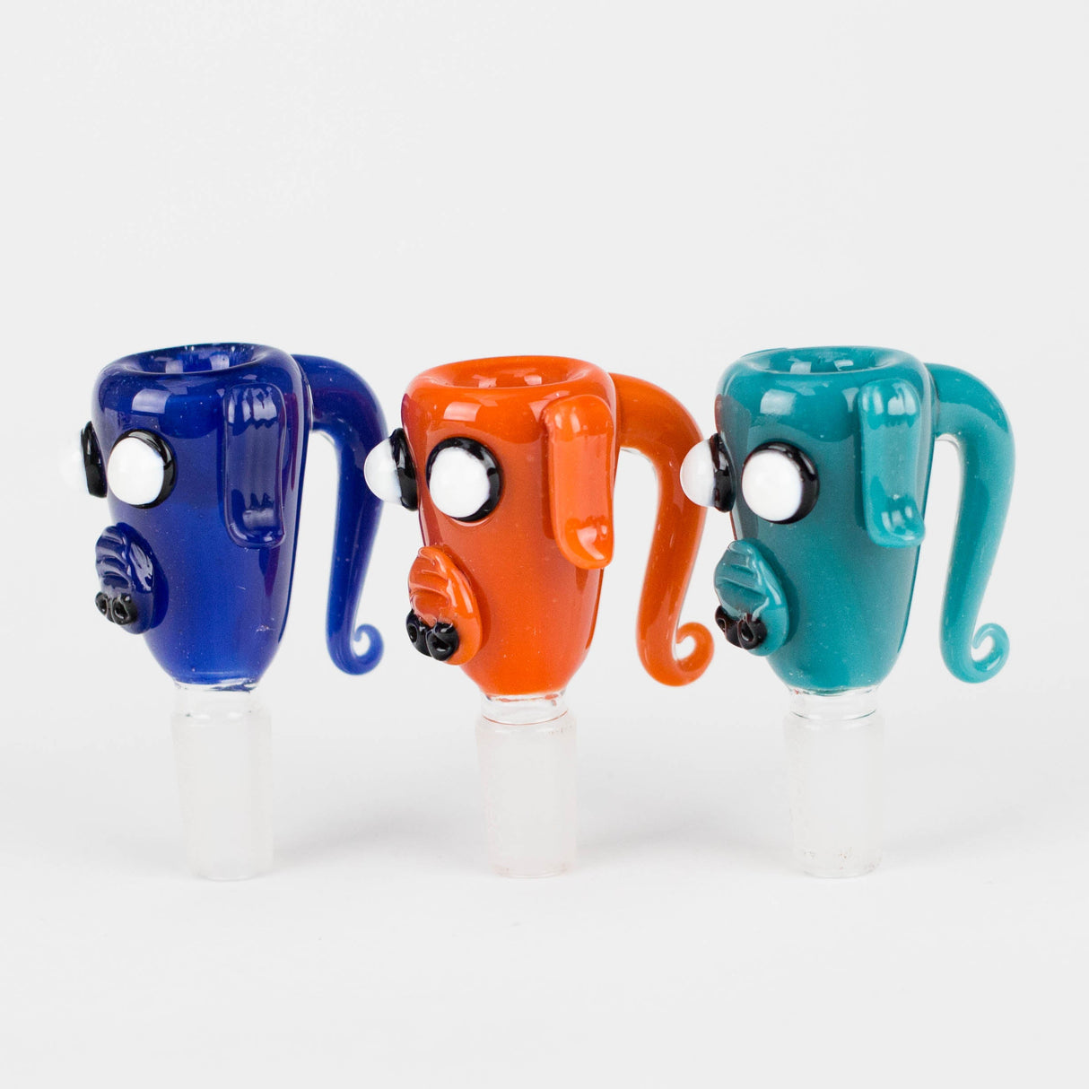 Cheech | 14mm Colourful Animal Glass Bowls with Handle – CH Bowl 110 Bowl · Popper Smoking Cat Distribution
