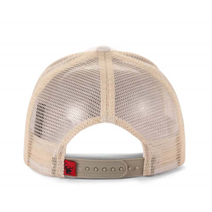 High-Crown 5-Panel Mesh Trucker Cap-Beige Hat & Toque Super Supplys Inc