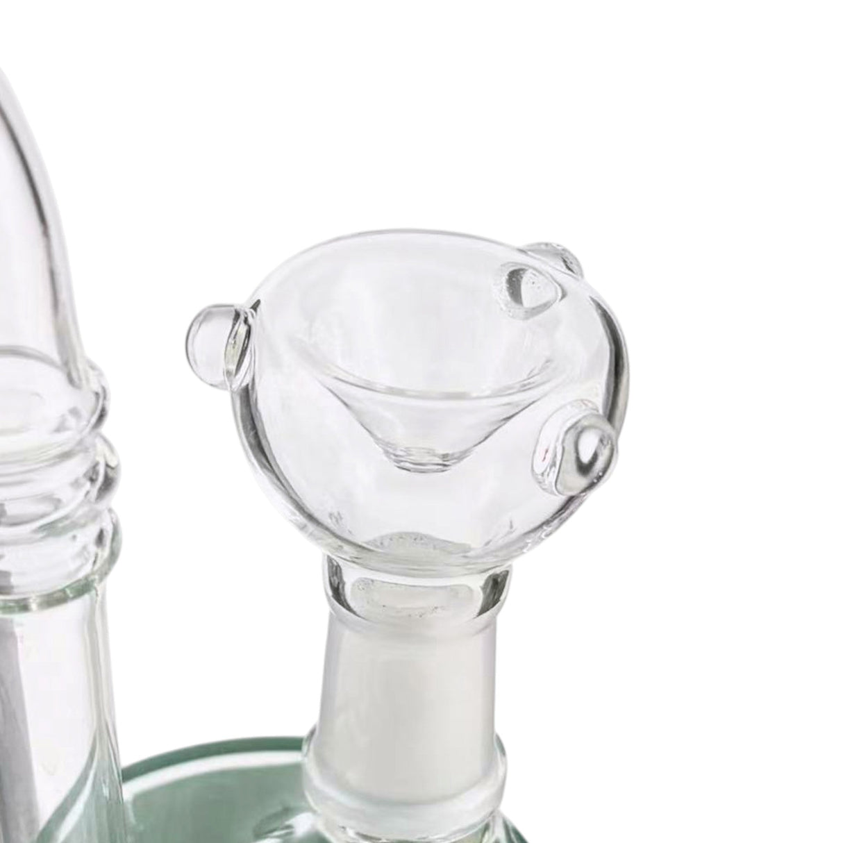 9" Mixed Glass Waterpipe with Built-In Stem – 14mm Female Bowl Glass Bong Super Supplys Inc