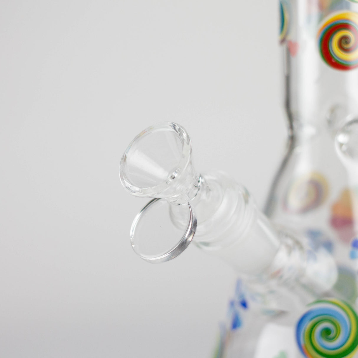 10" Glass Beaker Bong – Lollipops Design (Glow in the Dark) Glass Bong 777 Smoke