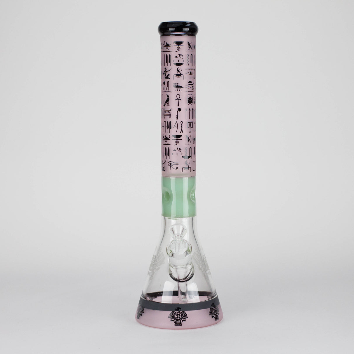 Z18" 7mm Glass Beaker Bong – Stone Age Design with Ice Catcher Glass Bong 777 Smoke