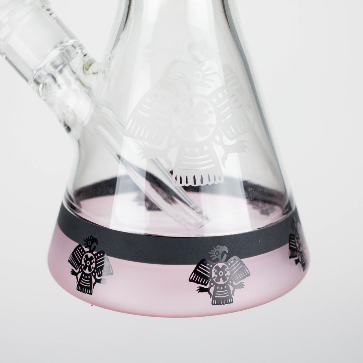 Z18" 7mm Glass Beaker Bong – Stone Age Design with Ice Catcher Glass Bong 777 Smoke