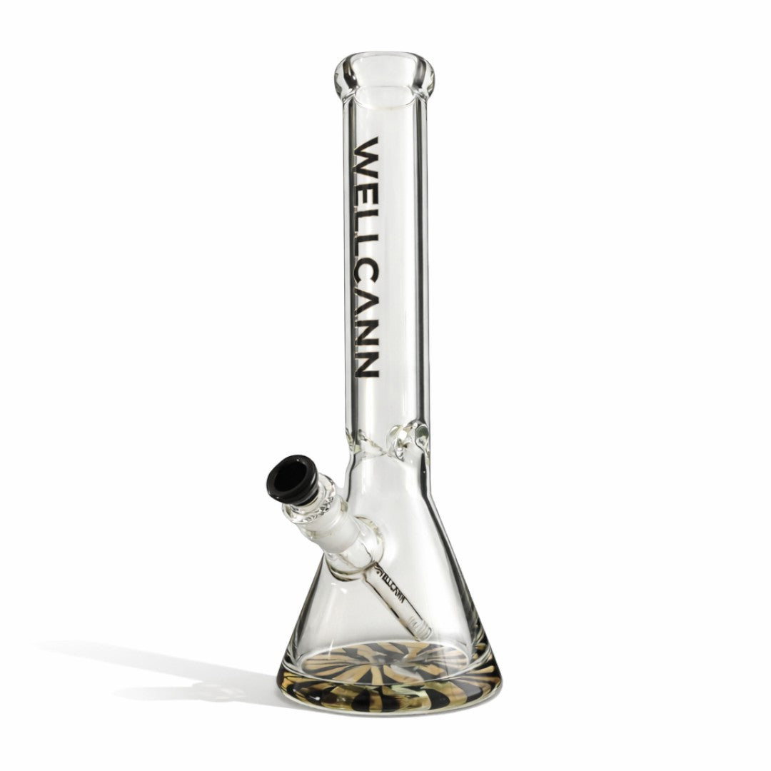 WELLCANN | 15" Heavy Duty Thick Base Beaker Black Glass Bong Super Supplys Inc