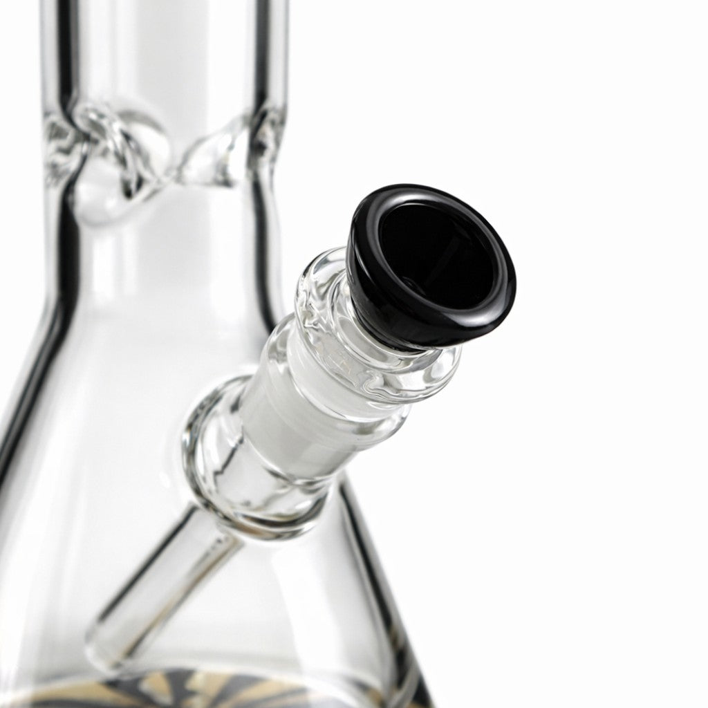 WELLCANN | 15" Heavy Duty Thick Base Beaker Black Glass Bong Super Supplys Inc