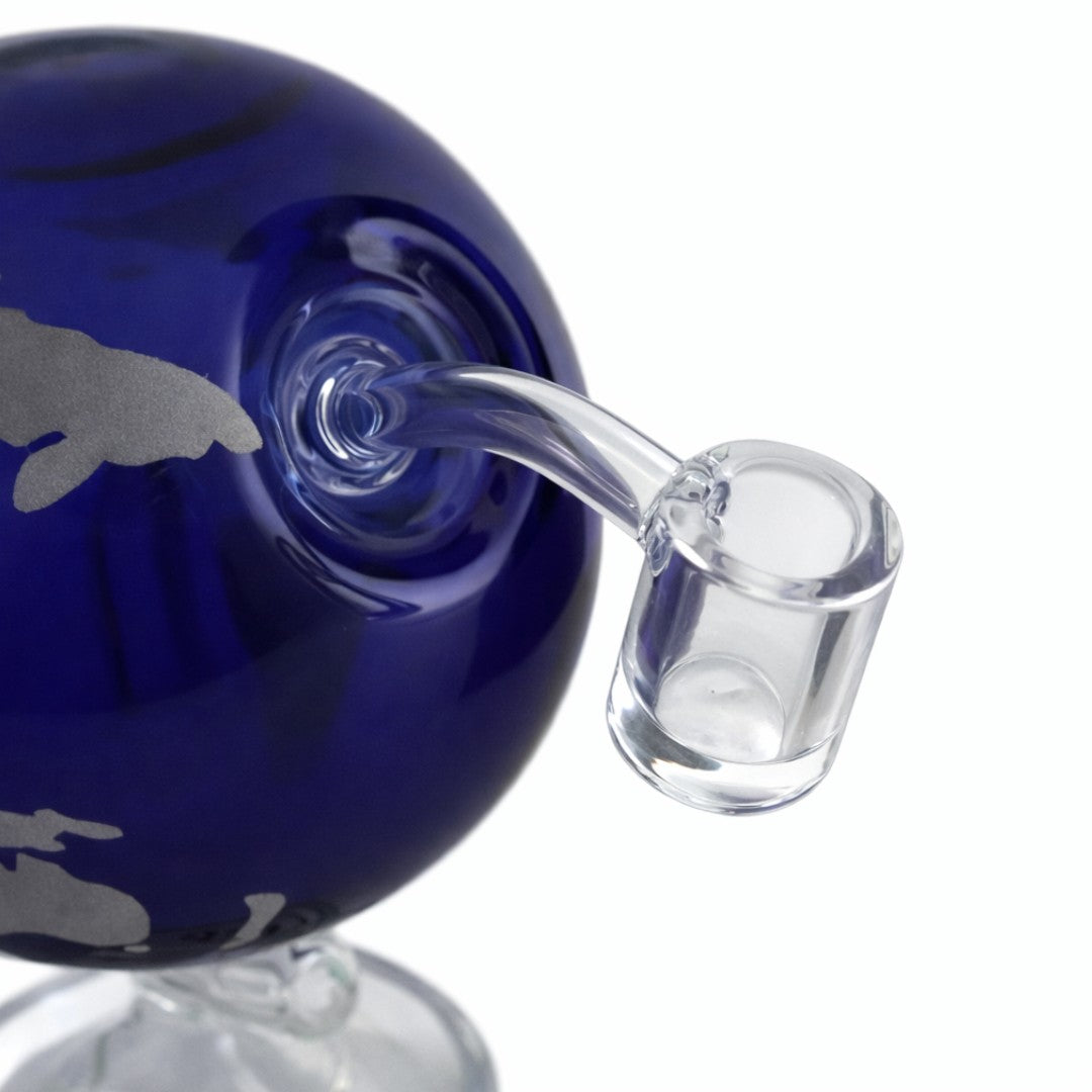 Fortune | 7.5" Globe World Map Glass Bong – 14mm Joint Glass Bong Fortune
