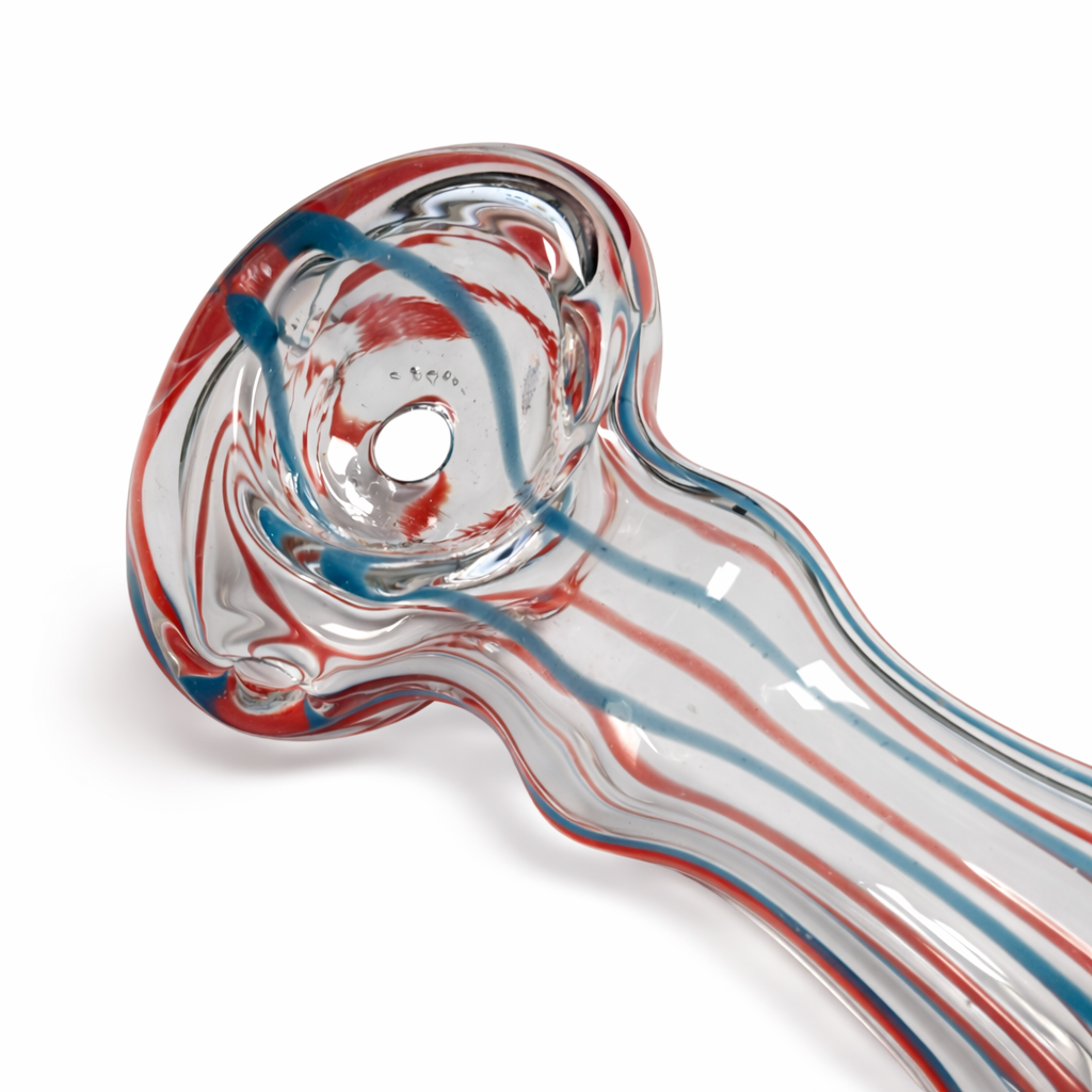 2.5" Double Glass Pipe – 2-Pack (Assorted Mixed Colors) Glass Pipe Super Supplys Inc