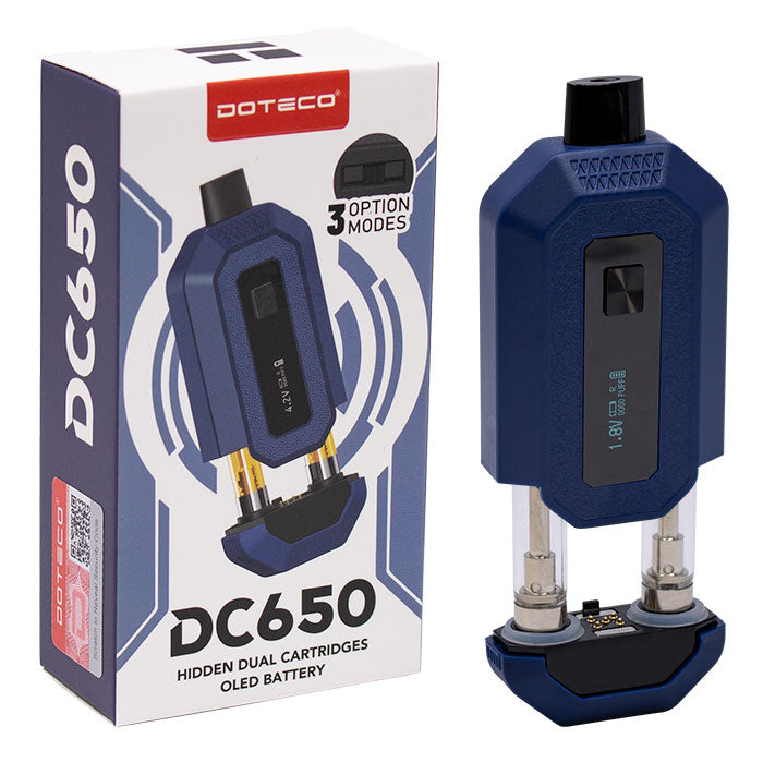 DOTECO | DC650 Dual Cartridge 510 Battery - 10CT 510 Battery Super Supplys Inc