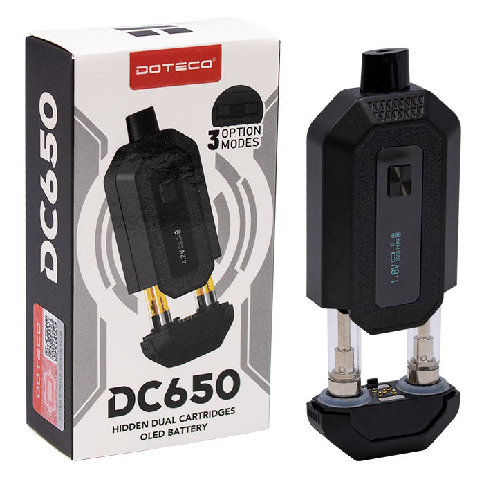 DOTECO | DC650 Dual Cartridge 510 Battery - 10CT 510 Battery Super Supplys Inc