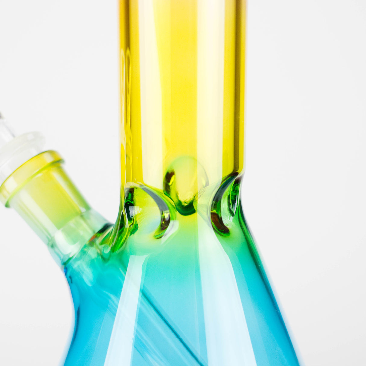 8" Three-Tone Color Glass Beaker Bong Glass Bong 777 Smoke