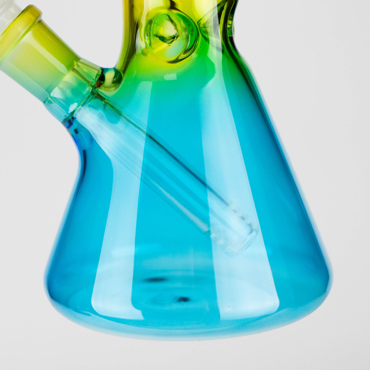 8" Three-Tone Color Glass Beaker Bong Glass Bong 777 Smoke