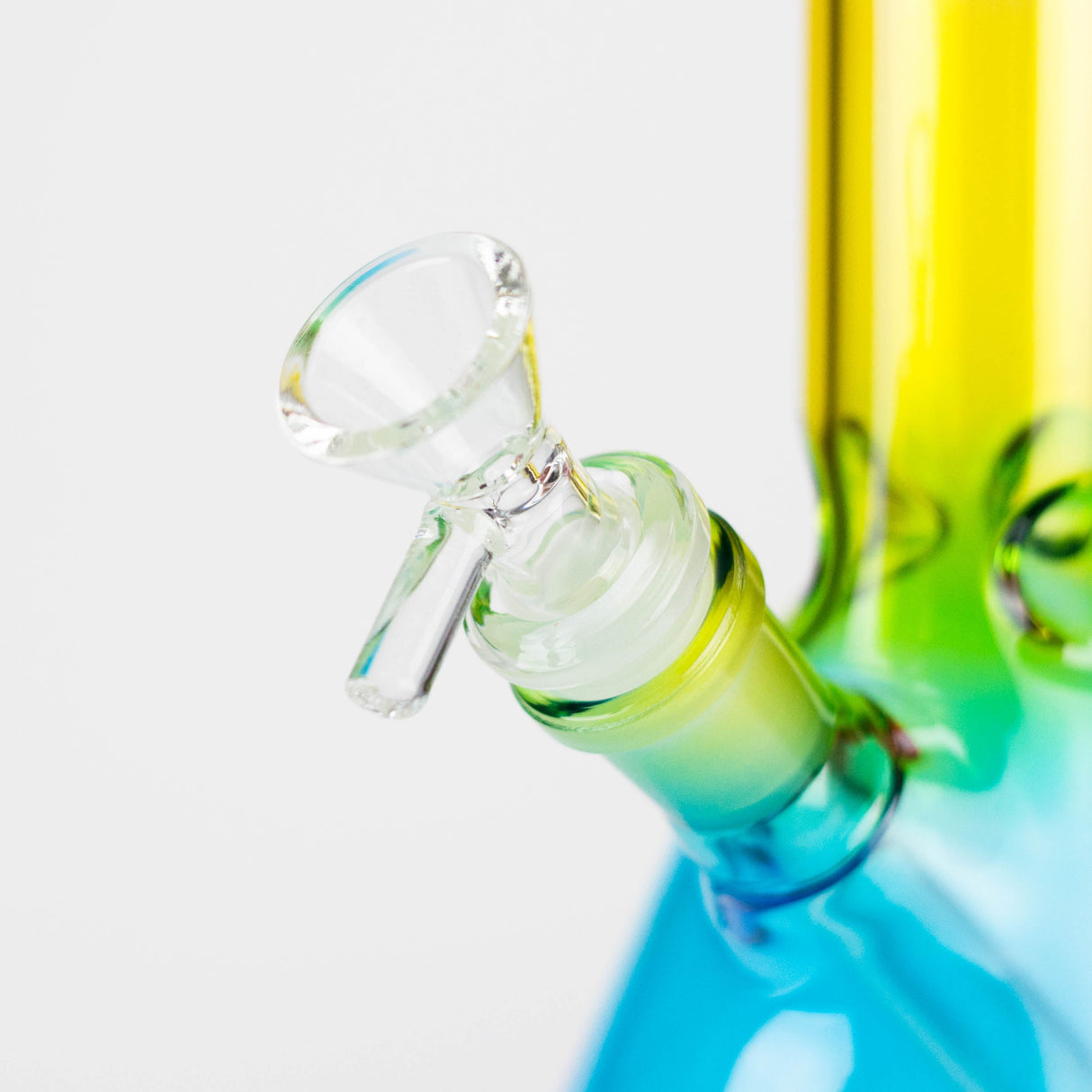 8" Three-Tone Color Glass Beaker Bong Glass Bong 777 Smoke