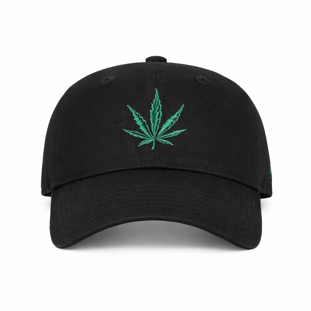 Mid Crown Embroidered 420 Leaf Cap – Classic Street Fit Hat & Toque Super Supplys Inc