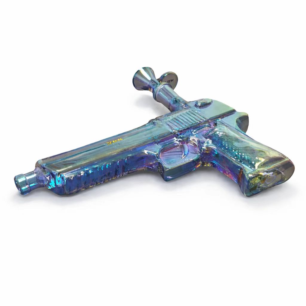 Fortune | 8″ Desert Eagle Electroplated Waterpipe Glass Bong Fortune