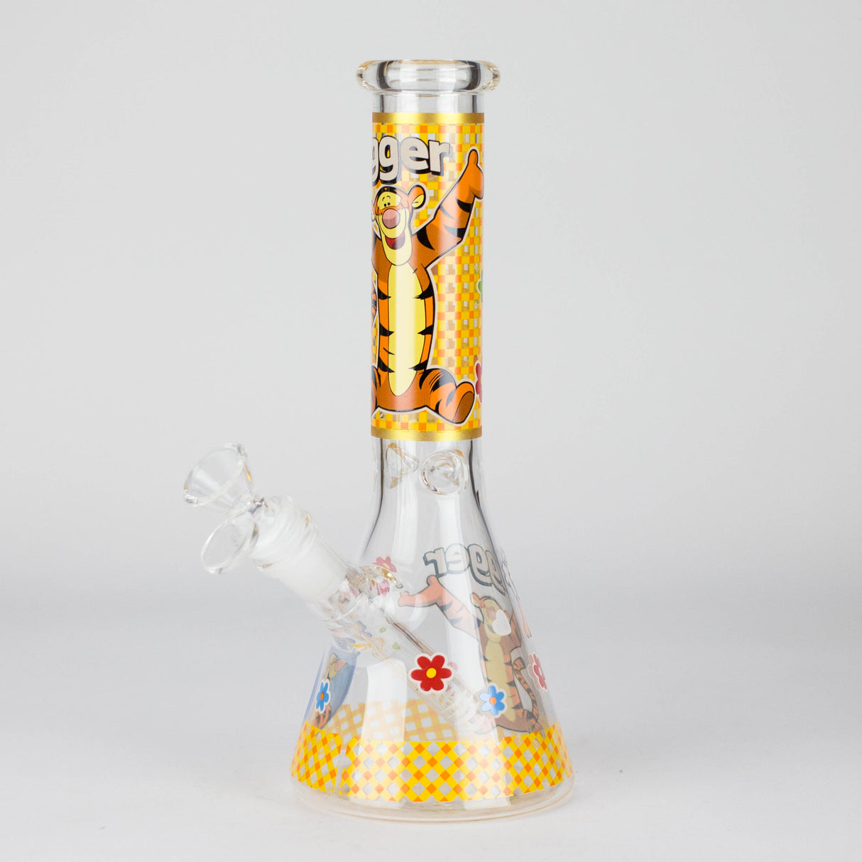 10" Cute Animals Design Glass Beaker Bong
