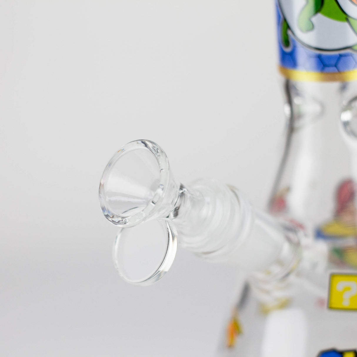 10" Carton Hero Design Glass Beaker Bong