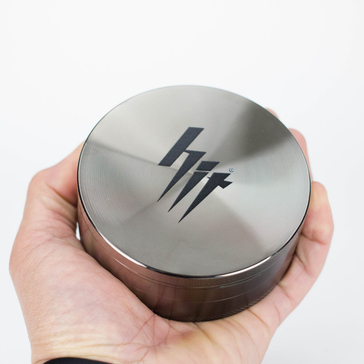 Zinc Gun Metal HIT Grinder 100mm 4pts Regular Grinder NIBO Distribution