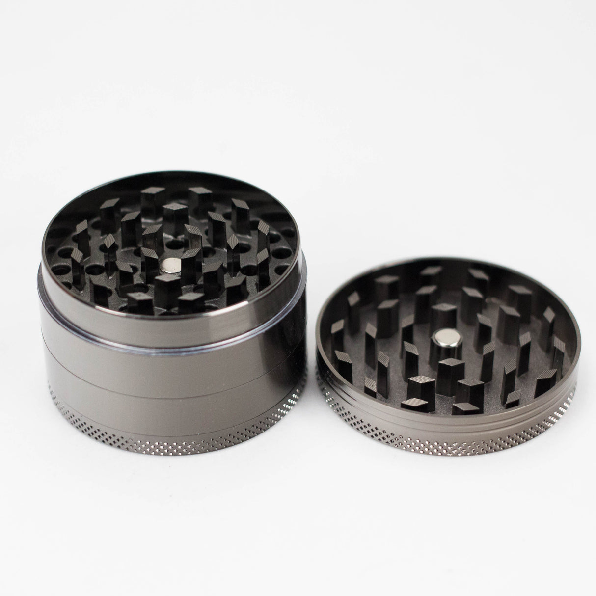Spider Gun Metal Grinder 52mm 4 parts Box of 12 Display Pack NIBO Distribution