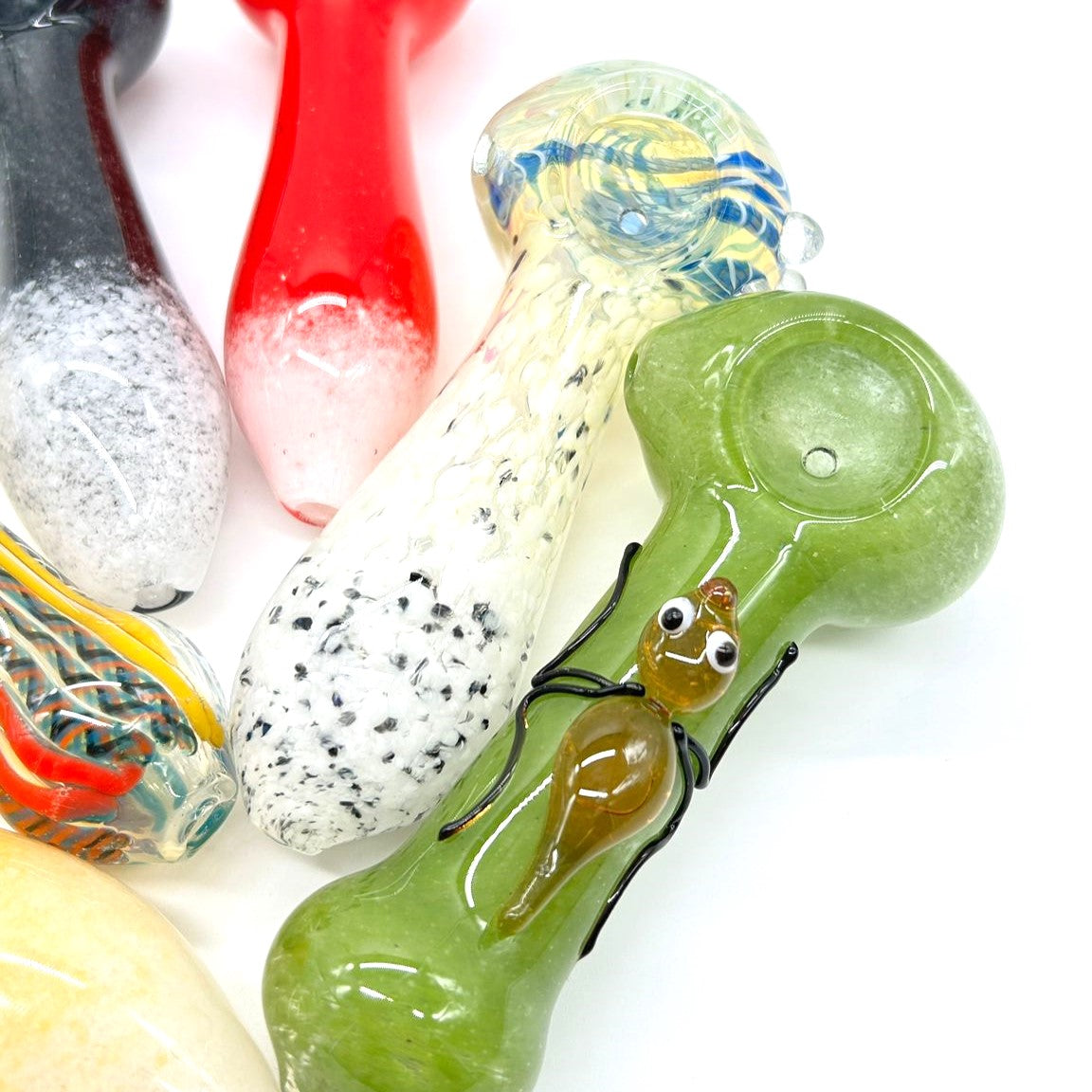 Insideout Glass Pipe 4.5" - Assorted design Glass Pipe NIBO Distribution