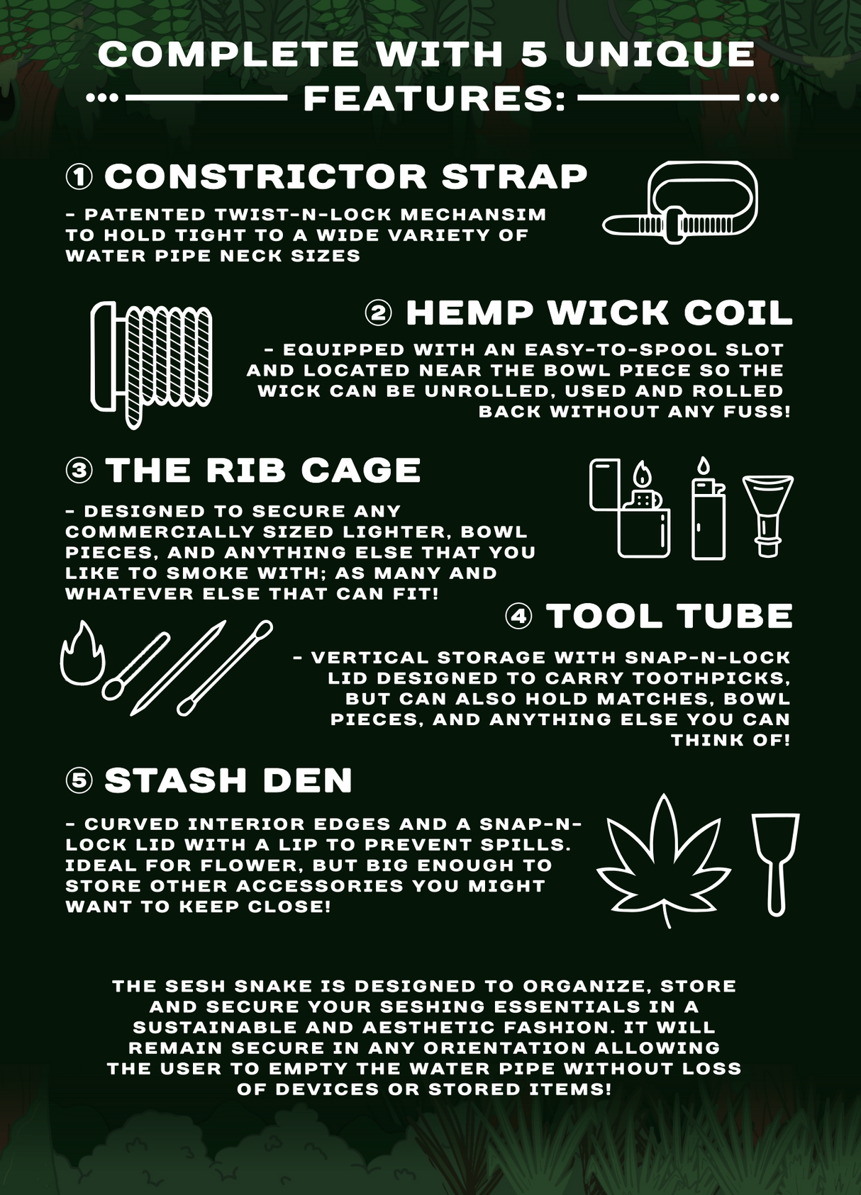 The Sesh Snake Multi Tool · Accessory Capstone Genesis Inc.