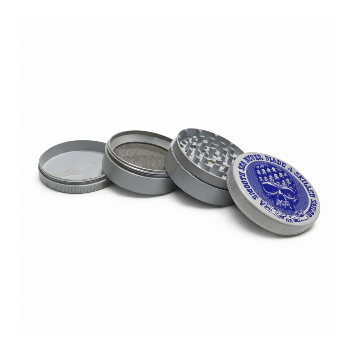63mm Leaf&Skull Grinder – 4-Piece 6CT Display Pack Super Supplys Inc