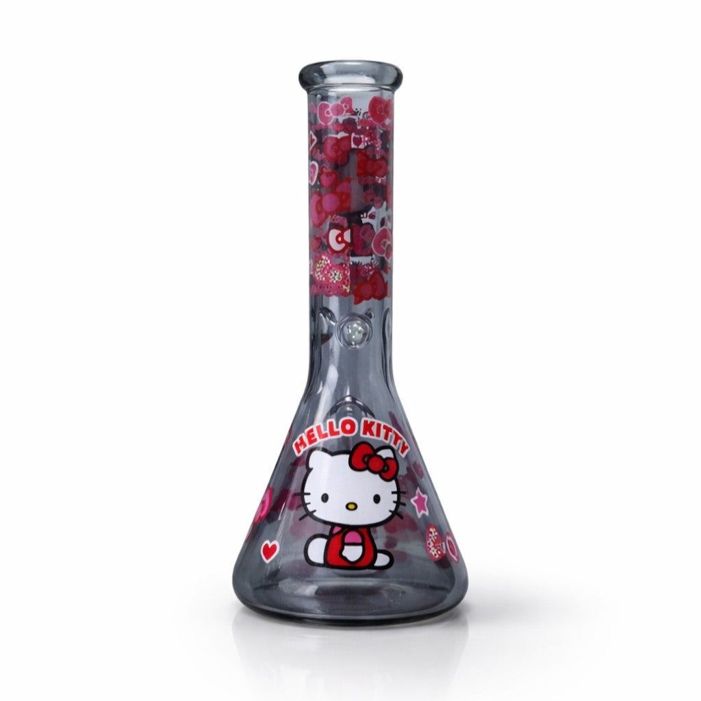 10" Pink Kitty Beaker Bong Glass Bong Super Supplys Inc