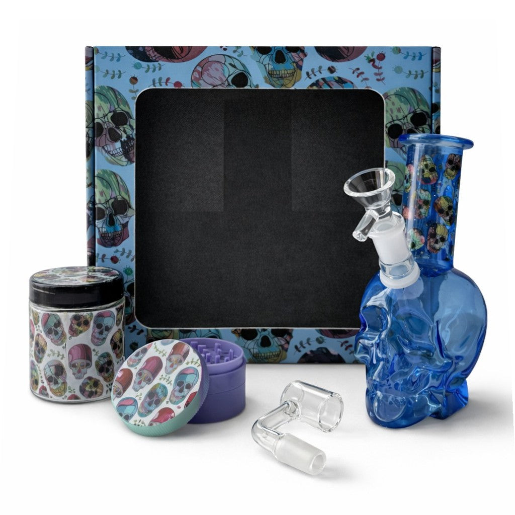 6 PCS Skull Gift Set Bundle Super Supplys Inc Blue