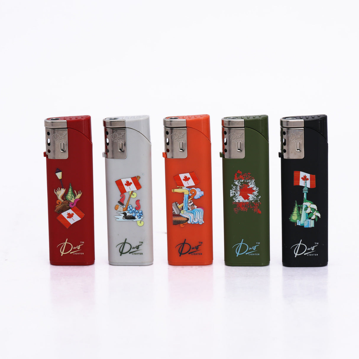 DUCO™ | SLANT – Canada Collection Jet Flame Lighter (Display of 50) Torch ONE TRADING