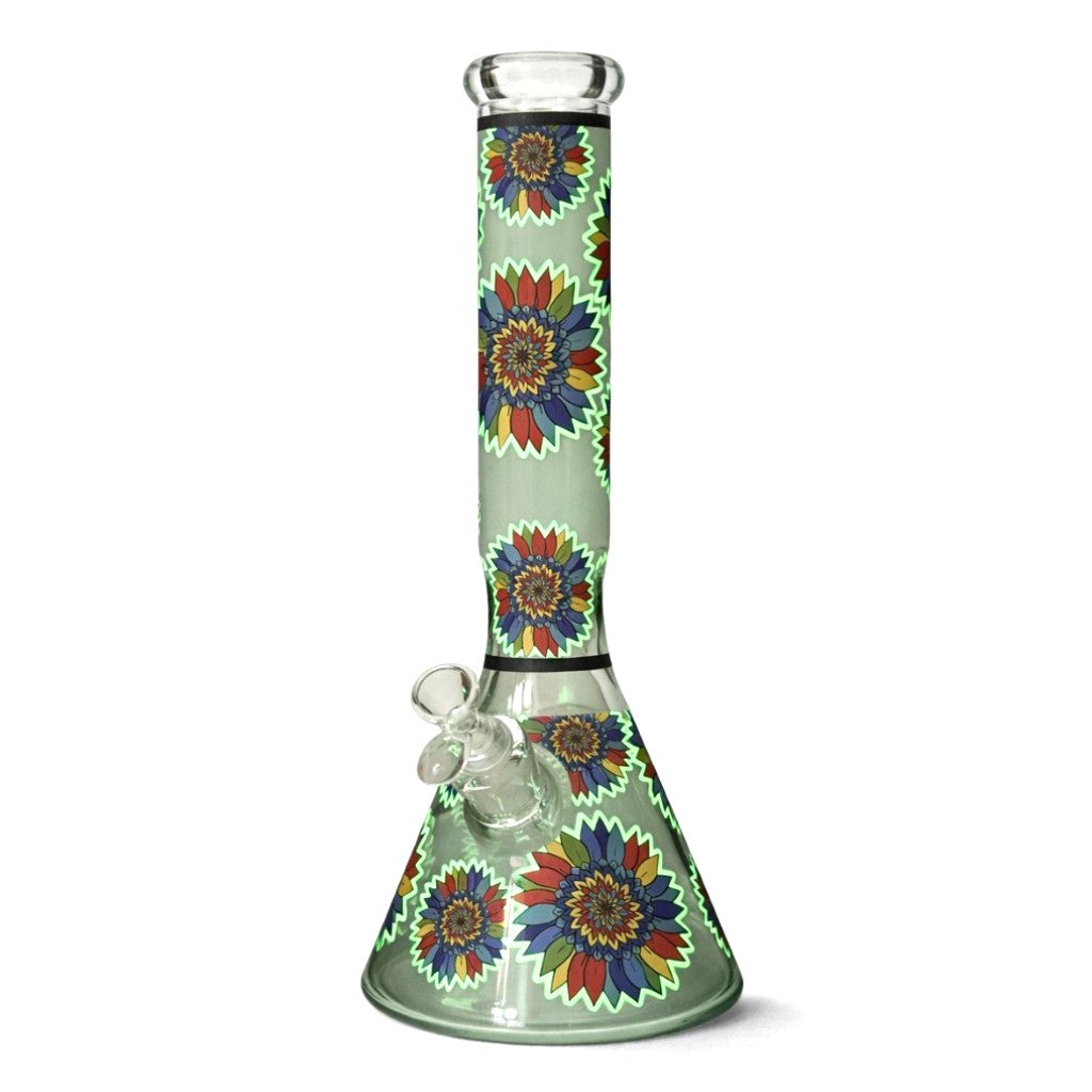 12.5” 7mm Luminous Bloom Beaker Bong
