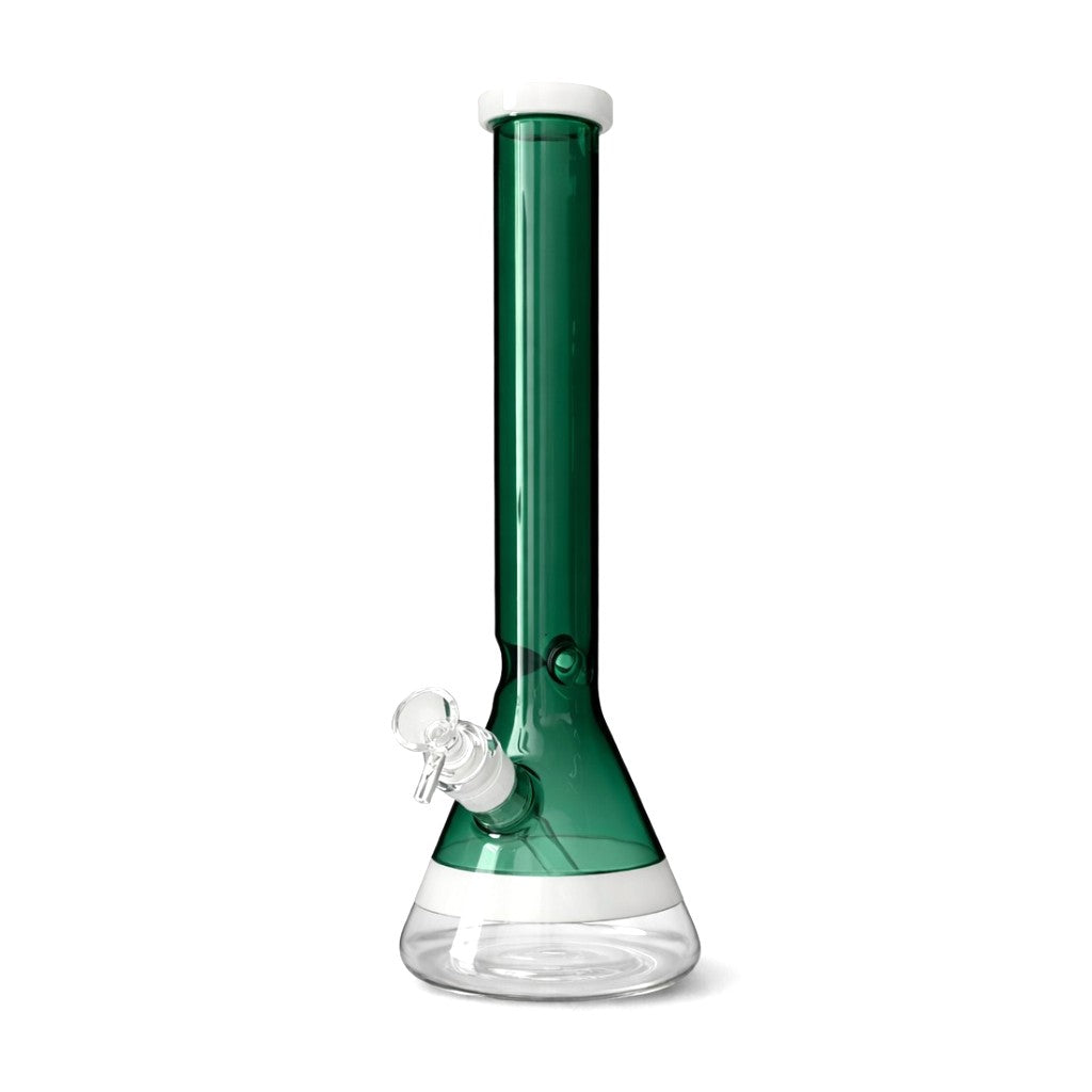 14” 4mm Premium Color Fade Beaker Bong Glass Bong Super Supplys Inc Teal