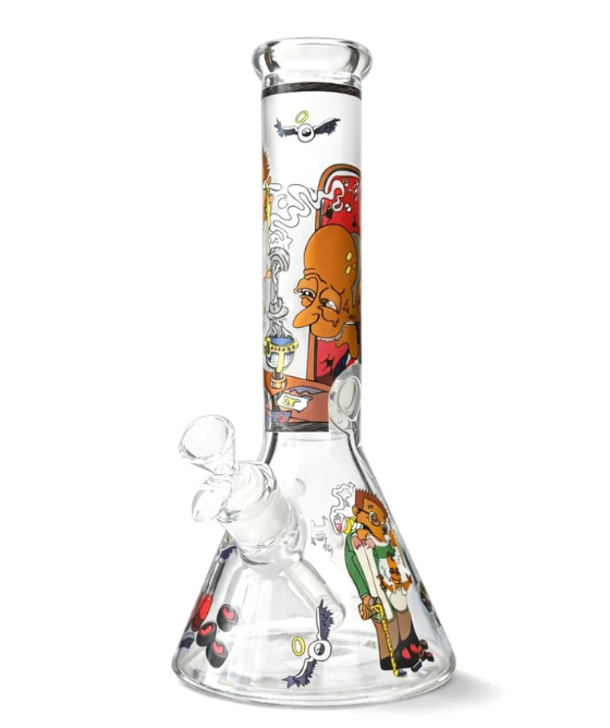 Urban Glyph 12.5” 7mm Designer Beaker Bong Glass Bong Super Supplys Inc Solar Totem
