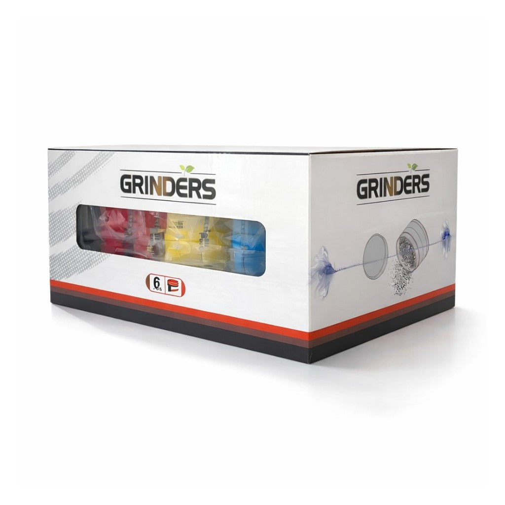 Football Design 3-Part Tobacco Grinder – Display of 6 pcs Display Pack Super Supplys Inc