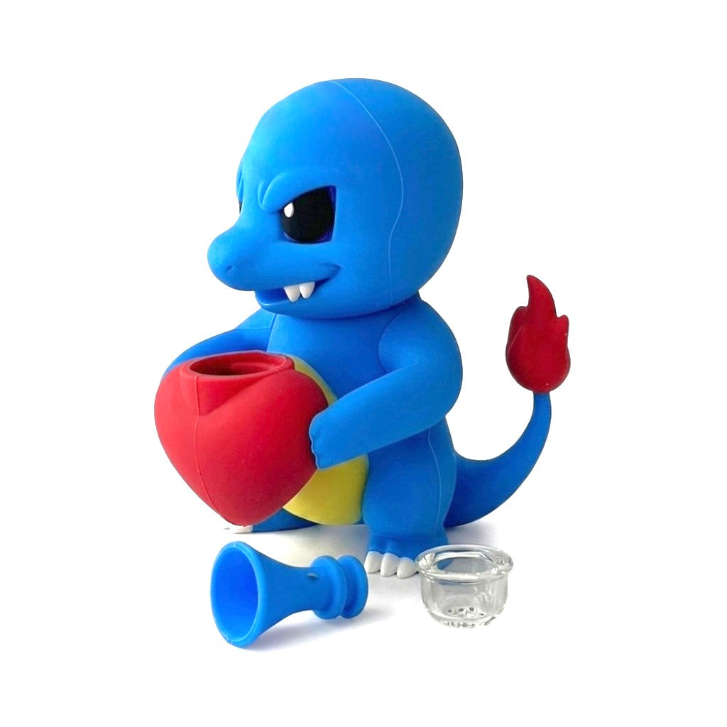 5.75” Heart Chamber Silicone Waterpipe-Assorted Colours Silicone Pipe Super Supplys Inc