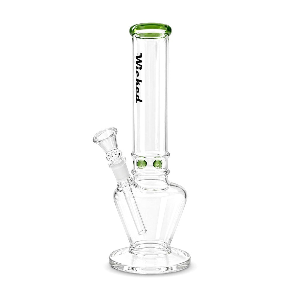 Wicked | 10" 4mm Glass Beaker Bong-4 Colours Assorted Glass Bong Super Supplys Inc