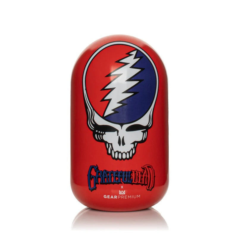 Grateful Dead x GEAR Premium® | 4.5" Steal Your Face Spoon Hand Pipe In Collectible Tin Glass Pipe West Coast Gifts