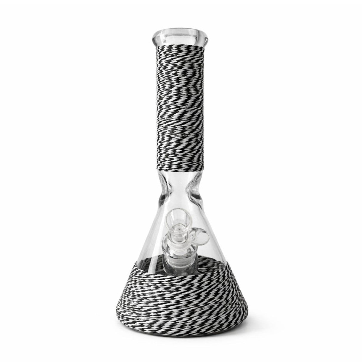 Braided Grip 12.5” 7mm Beaker Bong Glass Bong Super Supplys Inc Black