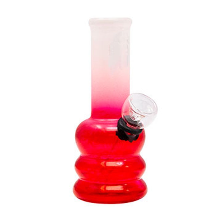5" Groove Glow Mini Glass Bong Glass Bong Maple Craft Inc Red
