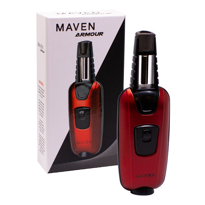 Maven | Armour Windproof Torch Lighters -Single Torch Maple Craft Inc Red-2