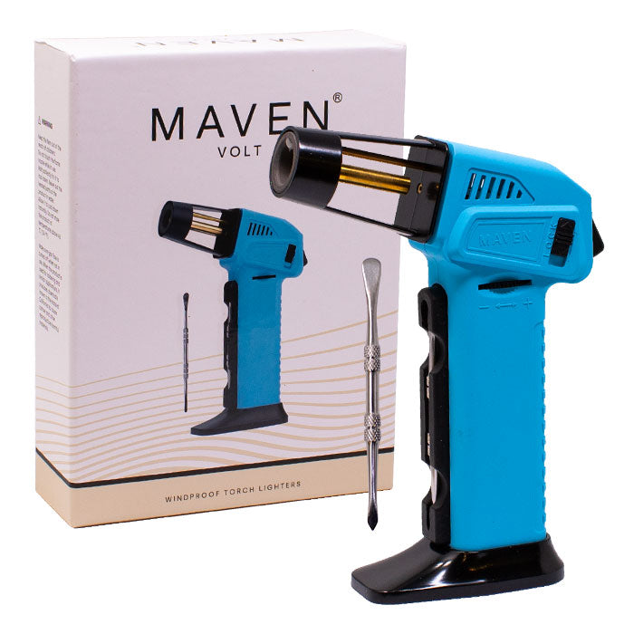 Maven | Volt Windproof Torch Lighters -Single Torch Maple Craft Inc Sky Blue