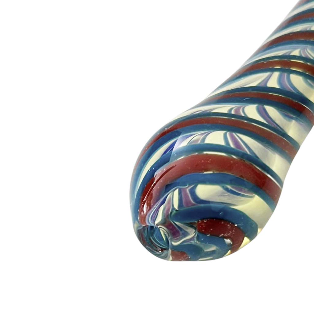 4-1/2" Fusion Spin Spoon Glass Pipe-2CT Assorted Glass Pipe Super Supplys Inc