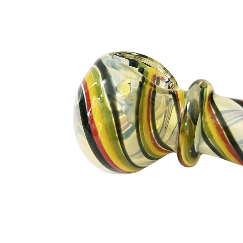 4-1/2" Candy Glass Wand Design Pipe -2ct Glass Pipe Super Supplys Inc