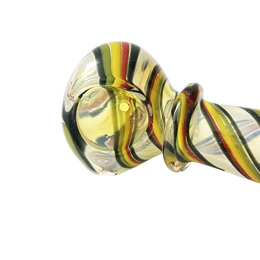 4-1/2" Candy Glass Wand Design Pipe -2ct Glass Pipe Super Supplys Inc
