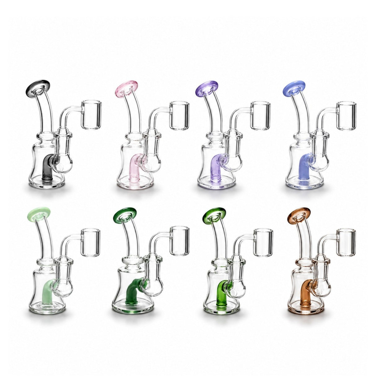 5" Mini Bell Perc Dab Rig Set Glass Rig Super Supplys Inc