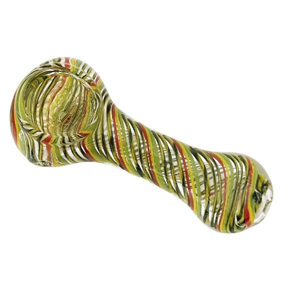3-1/2" PrismFlow Heavy Glass Pipe-Assorted-2CT Glass Pipe Super Supplys Inc