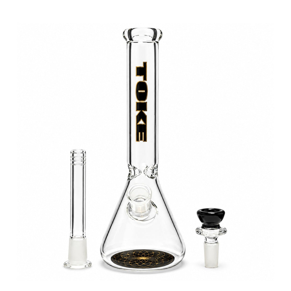 10" TOKE Beaker Bong Glass Bong Super Supplys Inc