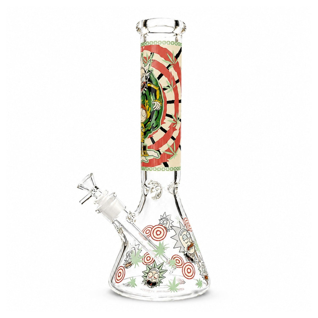 14" 7mm Interdimensional Glow Beaker Bong Glass Bong Super Supplys Inc