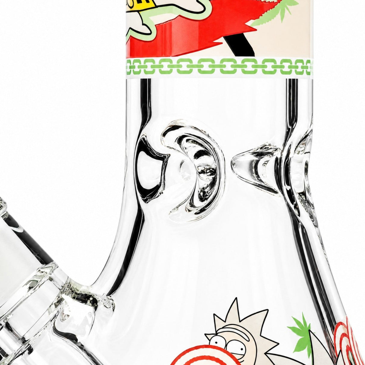 14" 7mm Interdimensional Glow Beaker Bong Glass Bong Super Supplys Inc