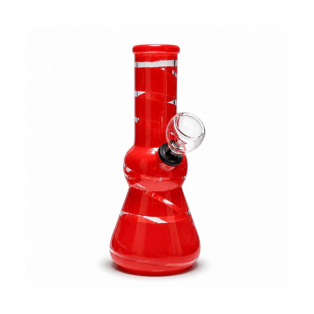 6" Candy Swirl Mini Water Pipe Glass Bong Super Supplys Inc Red